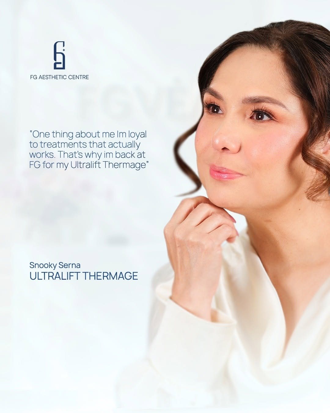 Snooky Serna at FG Aesthetic Centre